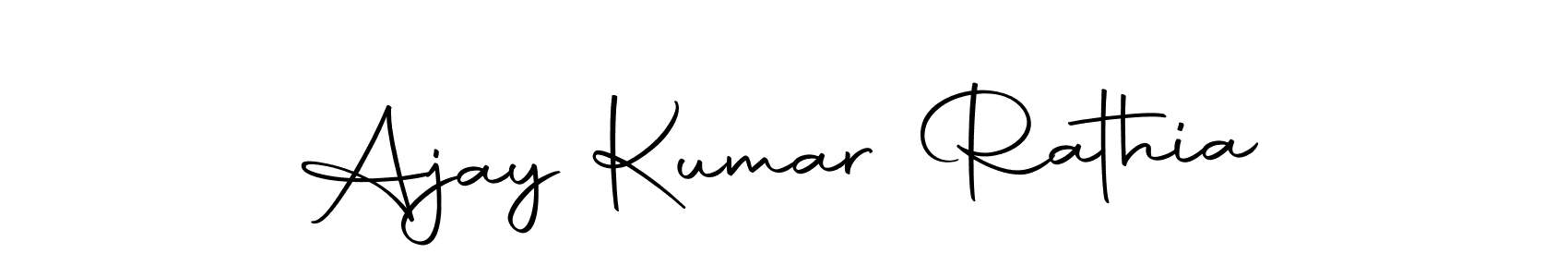 Make a beautiful signature design for name Ajay Kumar Rathia. With this signature (Autography-DOLnW) style, you can create a handwritten signature for free. Ajay Kumar Rathia signature style 10 images and pictures png