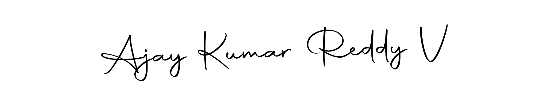 Also You can easily find your signature by using the search form. We will create Ajay Kumar Reddy V name handwritten signature images for you free of cost using Autography-DOLnW sign style. Ajay Kumar Reddy V signature style 10 images and pictures png