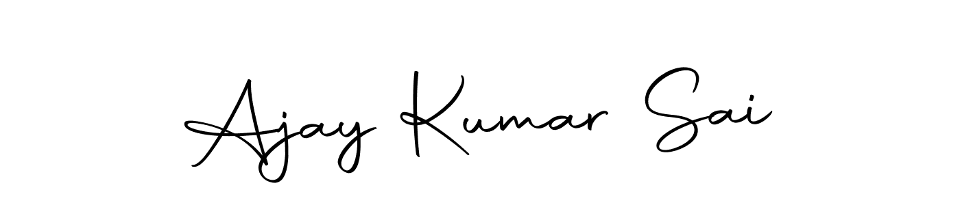 Create a beautiful signature design for name Ajay Kumar Sai. With this signature (Autography-DOLnW) fonts, you can make a handwritten signature for free. Ajay Kumar Sai signature style 10 images and pictures png
