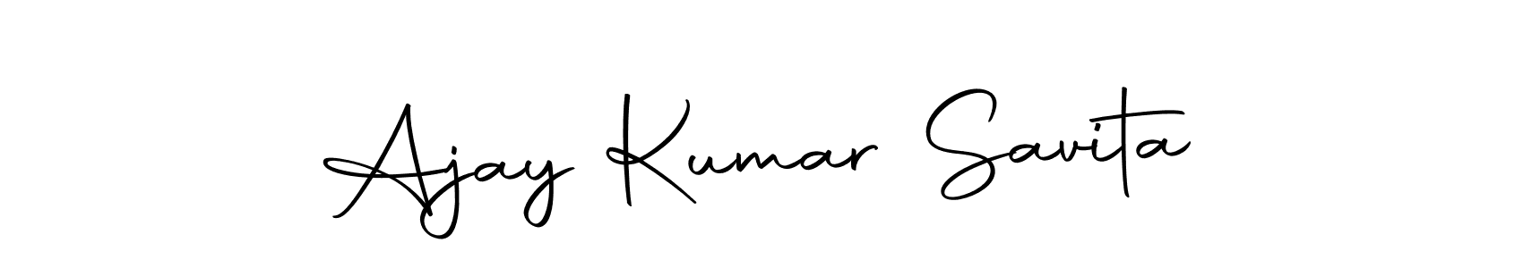 Also we have Ajay Kumar Savita name is the best signature style. Create professional handwritten signature collection using Autography-DOLnW autograph style. Ajay Kumar Savita signature style 10 images and pictures png