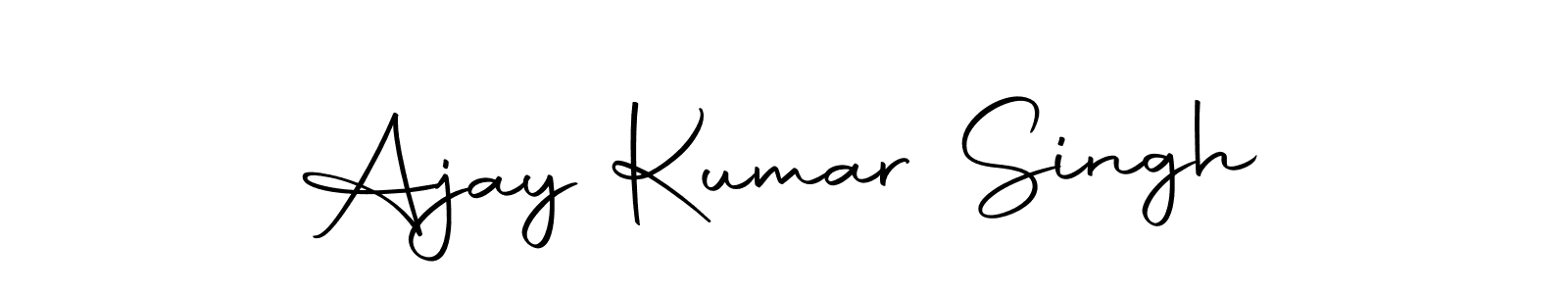 Make a beautiful signature design for name Ajay Kumar Singh. With this signature (Autography-DOLnW) style, you can create a handwritten signature for free. Ajay Kumar Singh signature style 10 images and pictures png