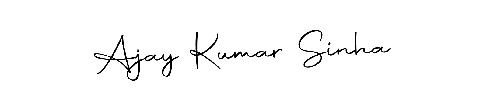 Also we have Ajay Kumar Sinha name is the best signature style. Create professional handwritten signature collection using Autography-DOLnW autograph style. Ajay Kumar Sinha signature style 10 images and pictures png