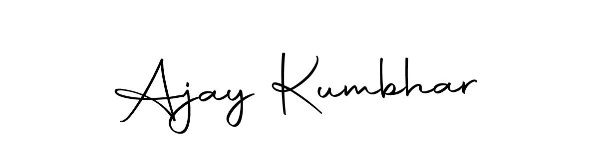 Also we have Ajay Kumbhar name is the best signature style. Create professional handwritten signature collection using Autography-DOLnW autograph style. Ajay Kumbhar signature style 10 images and pictures png