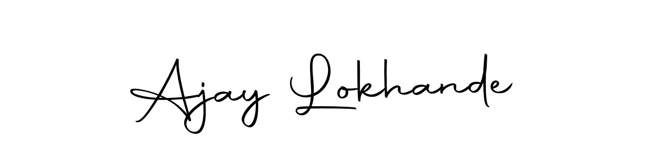 Here are the top 10 professional signature styles for the name Ajay Lokhande. These are the best autograph styles you can use for your name. Ajay Lokhande signature style 10 images and pictures png