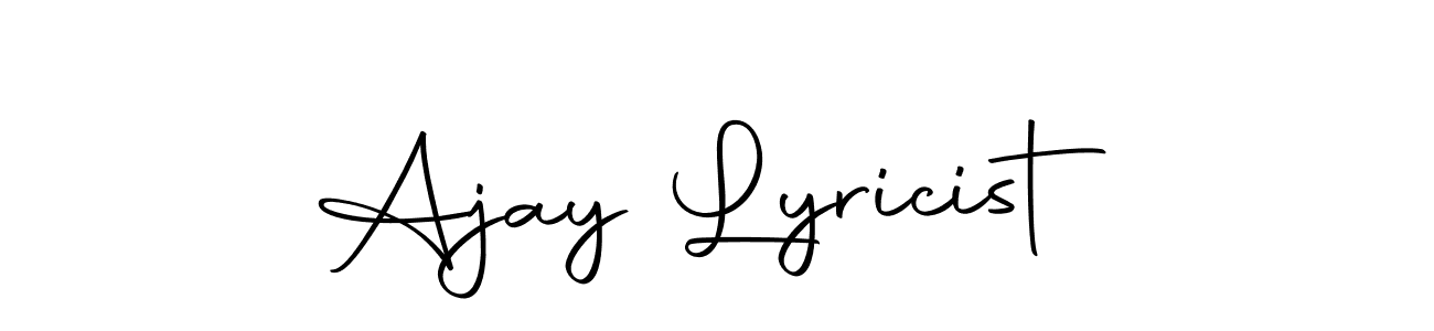 Design your own signature with our free online signature maker. With this signature software, you can create a handwritten (Autography-DOLnW) signature for name Ajay Lyricist. Ajay Lyricist signature style 10 images and pictures png