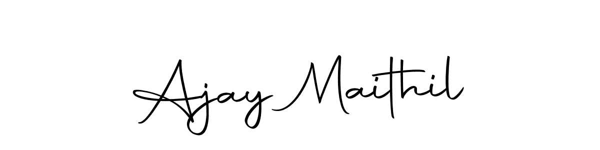 Similarly Autography-DOLnW is the best handwritten signature design. Signature creator online .You can use it as an online autograph creator for name Ajay Maithil. Ajay Maithil signature style 10 images and pictures png