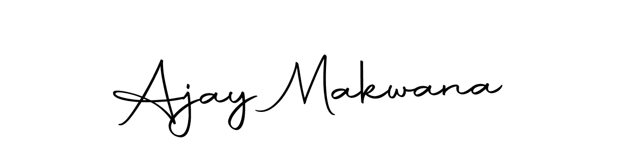 Create a beautiful signature design for name Ajay Makwana. With this signature (Autography-DOLnW) fonts, you can make a handwritten signature for free. Ajay Makwana signature style 10 images and pictures png