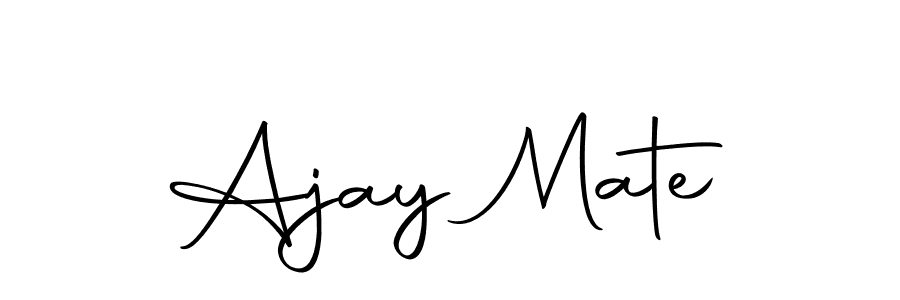 Create a beautiful signature design for name Ajay Mate. With this signature (Autography-DOLnW) fonts, you can make a handwritten signature for free. Ajay Mate signature style 10 images and pictures png