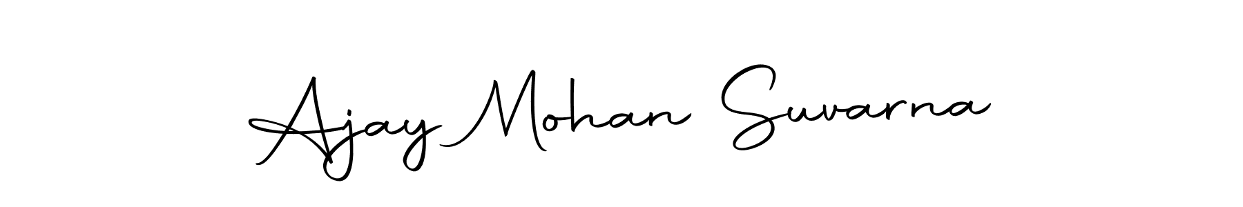 Create a beautiful signature design for name Ajay Mohan Suvarna. With this signature (Autography-DOLnW) fonts, you can make a handwritten signature for free. Ajay Mohan Suvarna signature style 10 images and pictures png