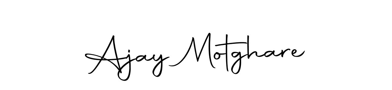 How to make Ajay Motghare signature? Autography-DOLnW is a professional autograph style. Create handwritten signature for Ajay Motghare name. Ajay Motghare signature style 10 images and pictures png