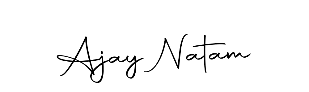 if you are searching for the best signature style for your name Ajay Natam. so please give up your signature search. here we have designed multiple signature styles  using Autography-DOLnW. Ajay Natam signature style 10 images and pictures png