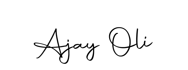 Create a beautiful signature design for name Ajay Oli. With this signature (Autography-DOLnW) fonts, you can make a handwritten signature for free. Ajay Oli signature style 10 images and pictures png