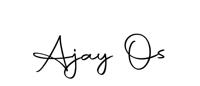 Make a beautiful signature design for name Ajay Os. With this signature (Autography-DOLnW) style, you can create a handwritten signature for free. Ajay Os signature style 10 images and pictures png