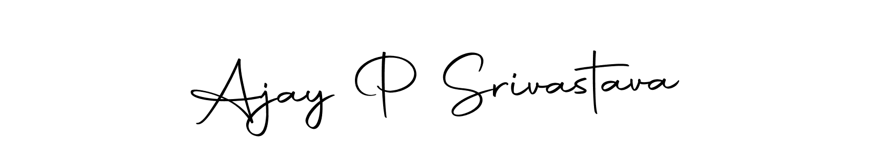 Use a signature maker to create a handwritten signature online. With this signature software, you can design (Autography-DOLnW) your own signature for name Ajay P Srivastava. Ajay P Srivastava signature style 10 images and pictures png