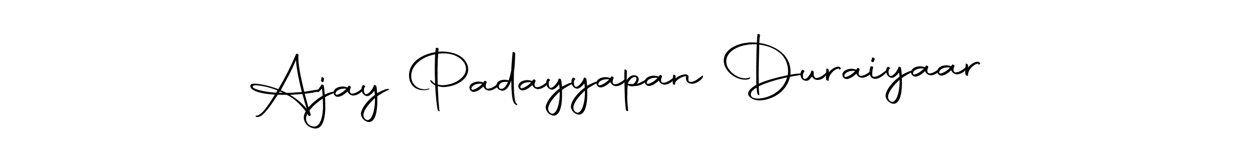 Also You can easily find your signature by using the search form. We will create Ajay Padayyapan Duraiyaar name handwritten signature images for you free of cost using Autography-DOLnW sign style. Ajay Padayyapan Duraiyaar signature style 10 images and pictures png