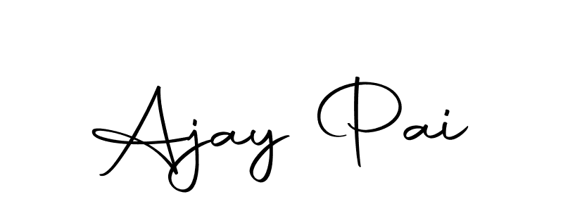 Create a beautiful signature design for name Ajay Pai. With this signature (Autography-DOLnW) fonts, you can make a handwritten signature for free. Ajay Pai signature style 10 images and pictures png
