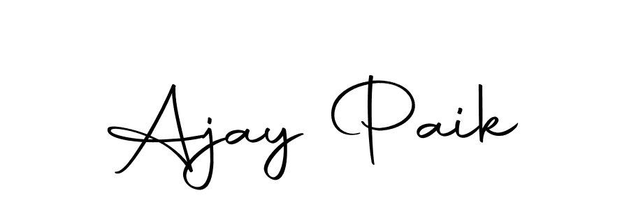 You should practise on your own different ways (Autography-DOLnW) to write your name (Ajay Paik) in signature. don't let someone else do it for you. Ajay Paik signature style 10 images and pictures png