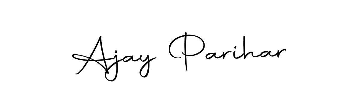 How to make Ajay Parihar name signature. Use Autography-DOLnW style for creating short signs online. This is the latest handwritten sign. Ajay Parihar signature style 10 images and pictures png