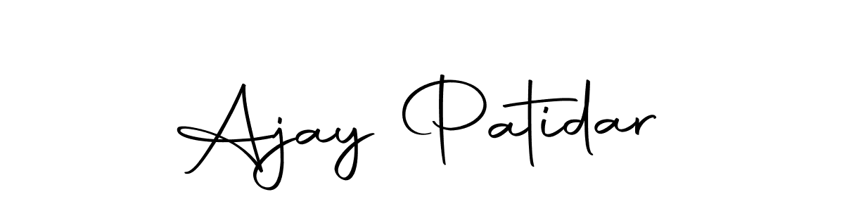 You can use this online signature creator to create a handwritten signature for the name Ajay Patidar. This is the best online autograph maker. Ajay Patidar signature style 10 images and pictures png