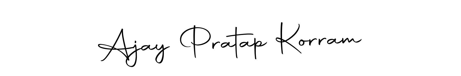 Design your own signature with our free online signature maker. With this signature software, you can create a handwritten (Autography-DOLnW) signature for name Ajay Pratap Korram. Ajay Pratap Korram signature style 10 images and pictures png