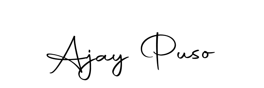 The best way (Autography-DOLnW) to make a short signature is to pick only two or three words in your name. The name Ajay Puso include a total of six letters. For converting this name. Ajay Puso signature style 10 images and pictures png