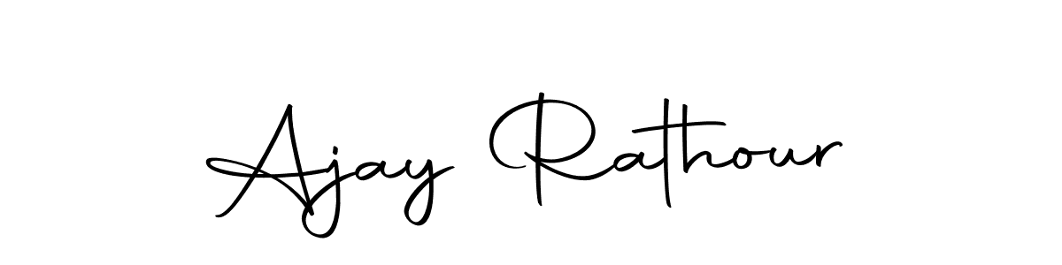 Create a beautiful signature design for name Ajay Rathour. With this signature (Autography-DOLnW) fonts, you can make a handwritten signature for free. Ajay Rathour signature style 10 images and pictures png