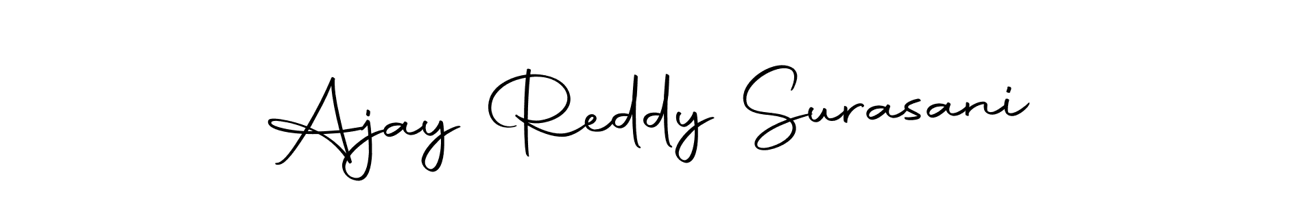 Make a beautiful signature design for name Ajay Reddy Surasani. Use this online signature maker to create a handwritten signature for free. Ajay Reddy Surasani signature style 10 images and pictures png