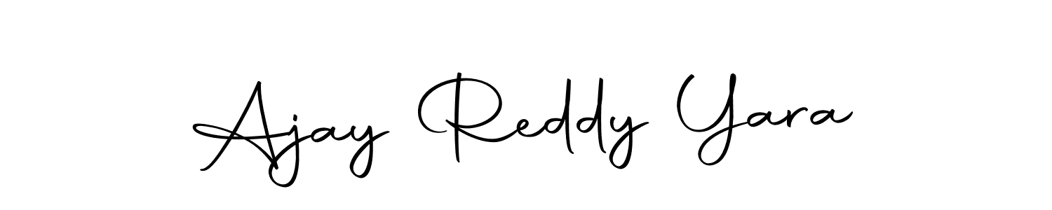 You should practise on your own different ways (Autography-DOLnW) to write your name (Ajay Reddy Yara) in signature. don't let someone else do it for you. Ajay Reddy Yara signature style 10 images and pictures png