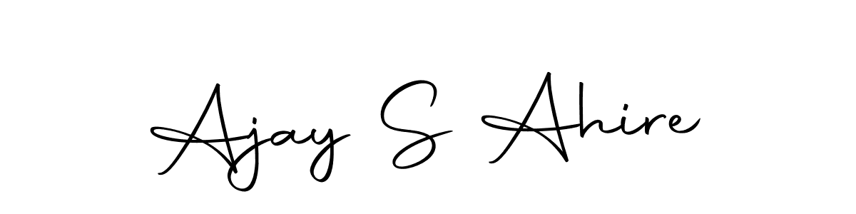 This is the best signature style for the Ajay S Ahire name. Also you like these signature font (Autography-DOLnW). Mix name signature. Ajay S Ahire signature style 10 images and pictures png