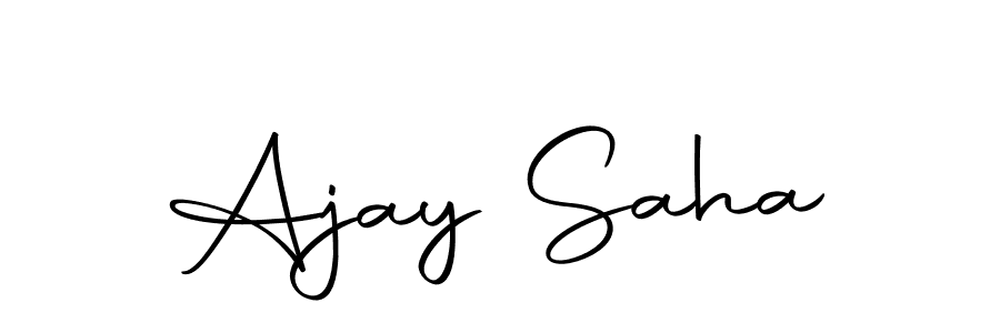 Design your own signature with our free online signature maker. With this signature software, you can create a handwritten (Autography-DOLnW) signature for name Ajay Saha. Ajay Saha signature style 10 images and pictures png