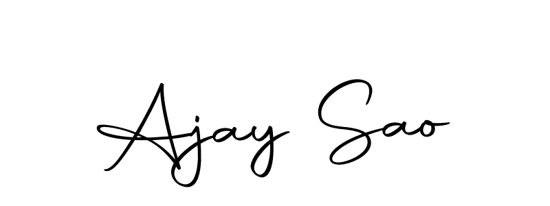 Design your own signature with our free online signature maker. With this signature software, you can create a handwritten (Autography-DOLnW) signature for name Ajay Sao. Ajay Sao signature style 10 images and pictures png