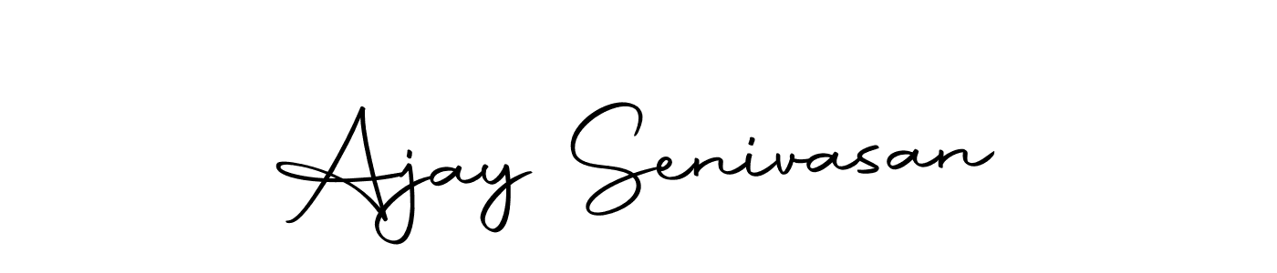 Use a signature maker to create a handwritten signature online. With this signature software, you can design (Autography-DOLnW) your own signature for name Ajay Senivasan. Ajay Senivasan signature style 10 images and pictures png