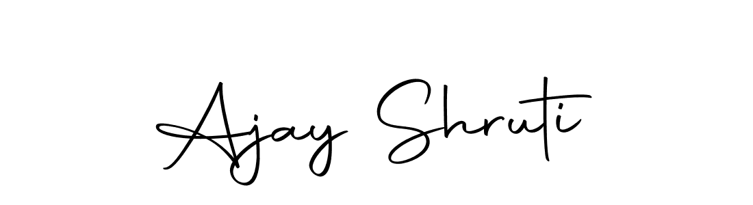 if you are searching for the best signature style for your name Ajay Shruti. so please give up your signature search. here we have designed multiple signature styles  using Autography-DOLnW. Ajay Shruti signature style 10 images and pictures png