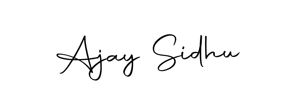 Create a beautiful signature design for name Ajay Sidhu. With this signature (Autography-DOLnW) fonts, you can make a handwritten signature for free. Ajay Sidhu signature style 10 images and pictures png