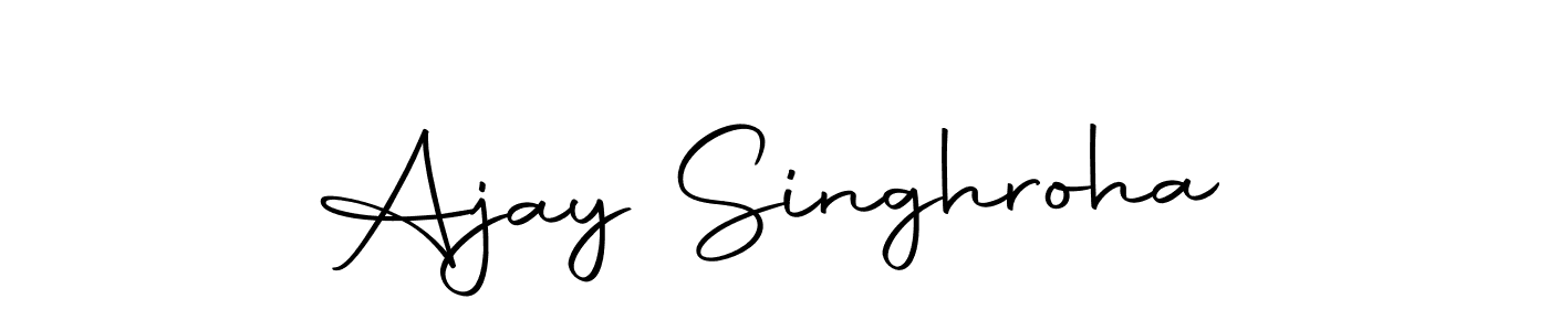 Design your own signature with our free online signature maker. With this signature software, you can create a handwritten (Autography-DOLnW) signature for name Ajay Singhroha. Ajay Singhroha signature style 10 images and pictures png