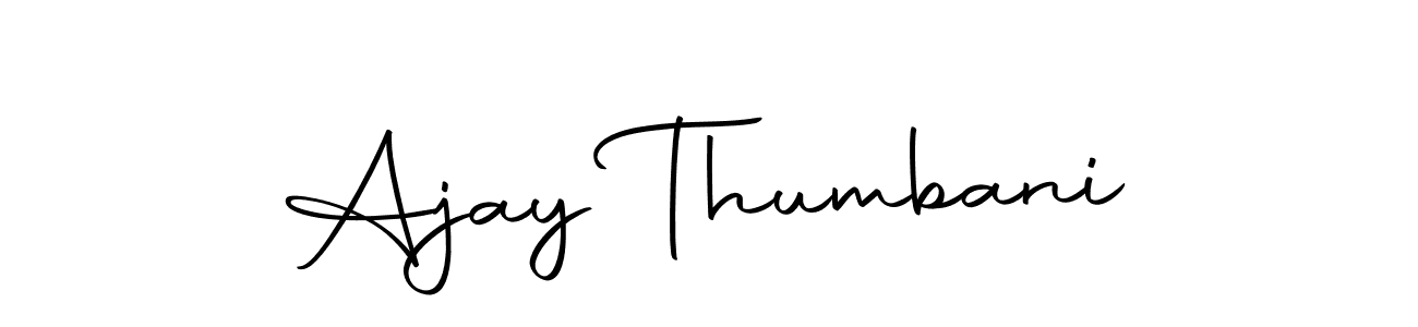 Use a signature maker to create a handwritten signature online. With this signature software, you can design (Autography-DOLnW) your own signature for name Ajay Thumbani. Ajay Thumbani signature style 10 images and pictures png