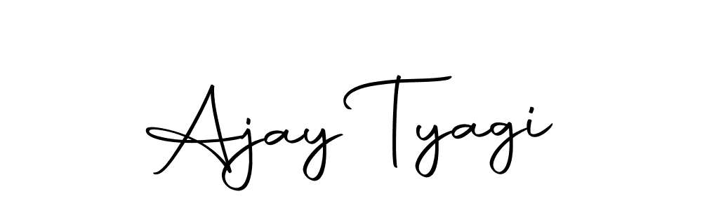 Design your own signature with our free online signature maker. With this signature software, you can create a handwritten (Autography-DOLnW) signature for name Ajay Tyagi. Ajay Tyagi signature style 10 images and pictures png