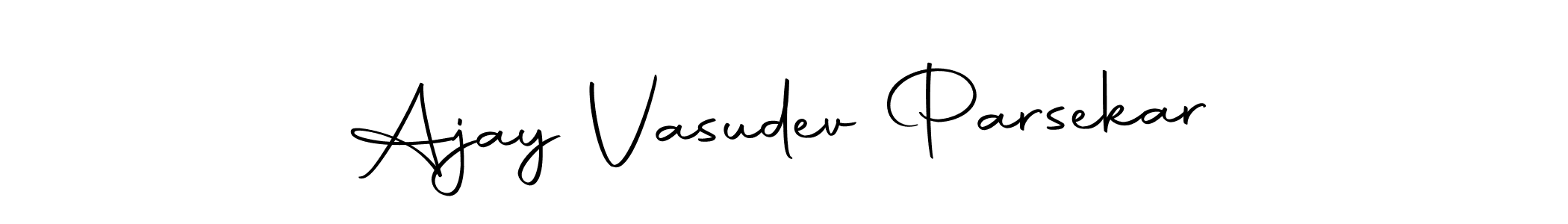 The best way (Autography-DOLnW) to make a short signature is to pick only two or three words in your name. The name Ajay Vasudev Parsekar include a total of six letters. For converting this name. Ajay Vasudev Parsekar signature style 10 images and pictures png