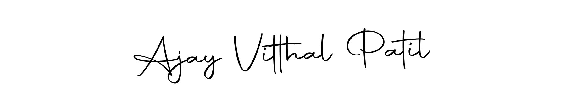 Make a short Ajay Vitthal Patil signature style. Manage your documents anywhere anytime using Autography-DOLnW. Create and add eSignatures, submit forms, share and send files easily. Ajay Vitthal Patil signature style 10 images and pictures png