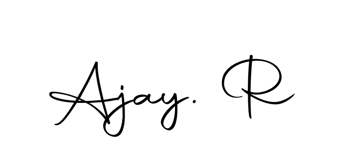 Make a beautiful signature design for name Ajay. R. Use this online signature maker to create a handwritten signature for free. Ajay. R signature style 10 images and pictures png