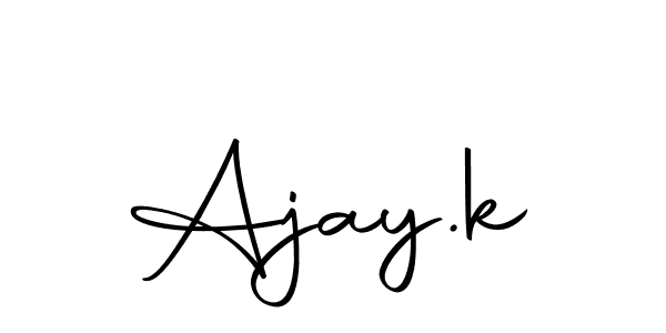 This is the best signature style for the Ajay.k name. Also you like these signature font (Autography-DOLnW). Mix name signature. Ajay.k signature style 10 images and pictures png