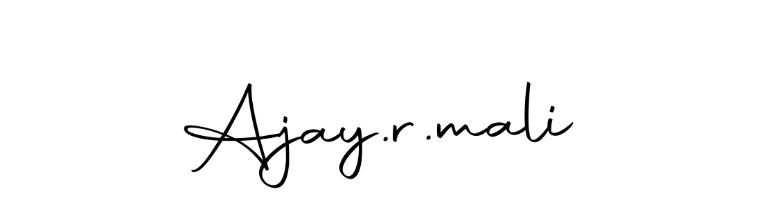 How to make Ajay.r.mali signature? Autography-DOLnW is a professional autograph style. Create handwritten signature for Ajay.r.mali name. Ajay.r.mali signature style 10 images and pictures png