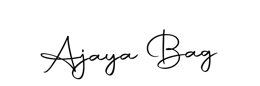 Design your own signature with our free online signature maker. With this signature software, you can create a handwritten (Autography-DOLnW) signature for name Ajaya Bag. Ajaya Bag signature style 10 images and pictures png