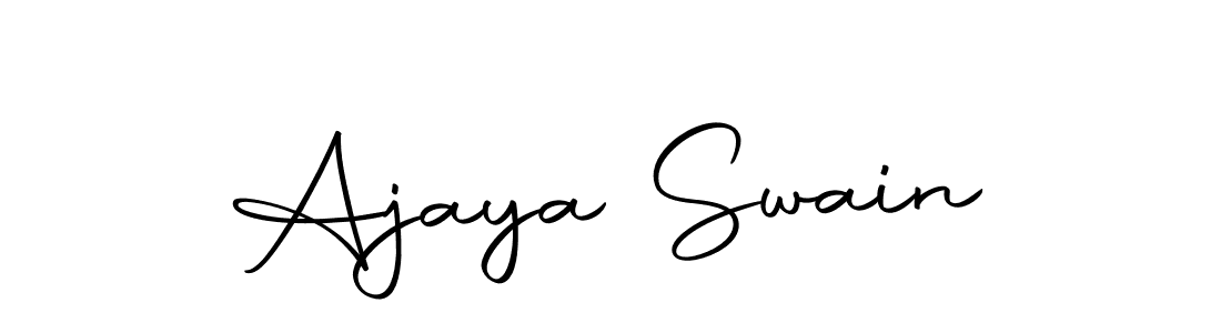 Autography-DOLnW is a professional signature style that is perfect for those who want to add a touch of class to their signature. It is also a great choice for those who want to make their signature more unique. Get Ajaya Swain name to fancy signature for free. Ajaya Swain signature style 10 images and pictures png