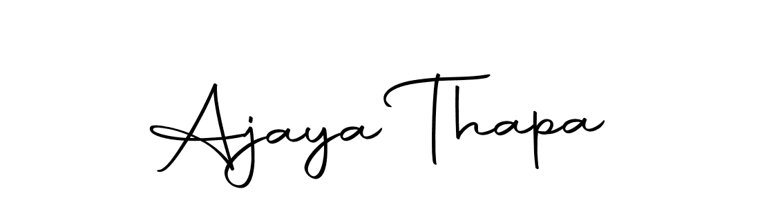 How to make Ajaya Thapa signature? Autography-DOLnW is a professional autograph style. Create handwritten signature for Ajaya Thapa name. Ajaya Thapa signature style 10 images and pictures png