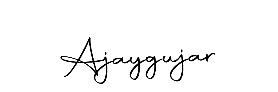 Create a beautiful signature design for name Ajaygujar. With this signature (Autography-DOLnW) fonts, you can make a handwritten signature for free. Ajaygujar signature style 10 images and pictures png