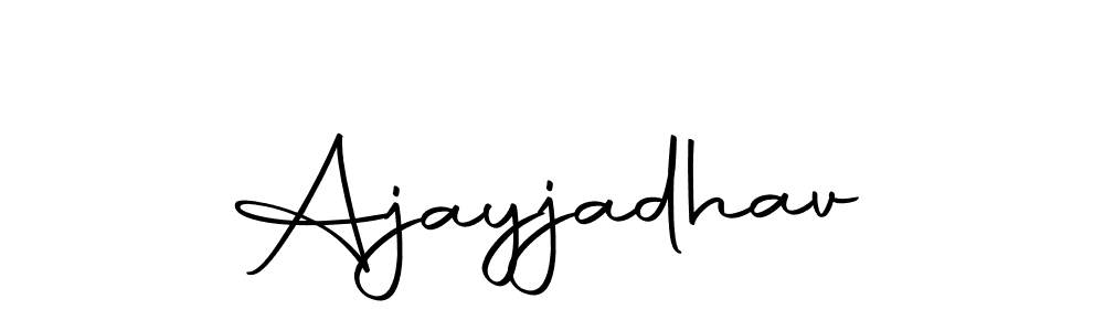 Design your own signature with our free online signature maker. With this signature software, you can create a handwritten (Autography-DOLnW) signature for name Ajayjadhav. Ajayjadhav signature style 10 images and pictures png