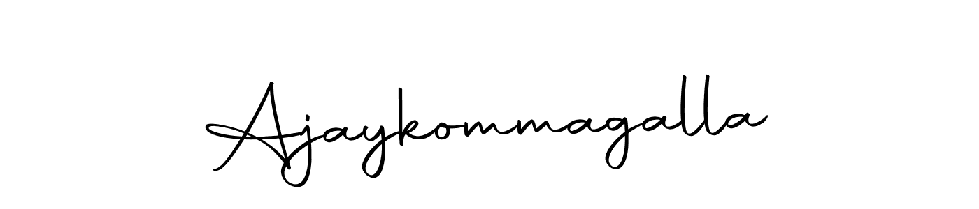 Use a signature maker to create a handwritten signature online. With this signature software, you can design (Autography-DOLnW) your own signature for name Ajaykommagalla. Ajaykommagalla signature style 10 images and pictures png