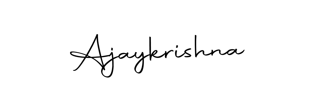 Use a signature maker to create a handwritten signature online. With this signature software, you can design (Autography-DOLnW) your own signature for name Ajaykrishna. Ajaykrishna signature style 10 images and pictures png