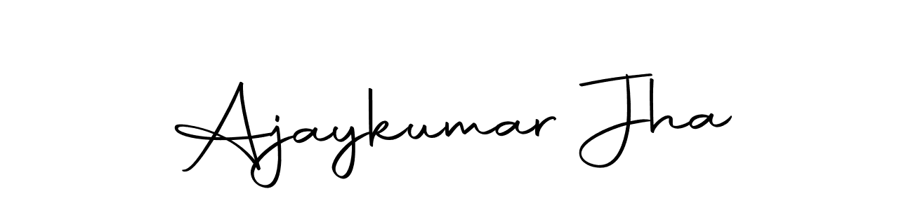 Use a signature maker to create a handwritten signature online. With this signature software, you can design (Autography-DOLnW) your own signature for name Ajaykumar Jha. Ajaykumar Jha signature style 10 images and pictures png